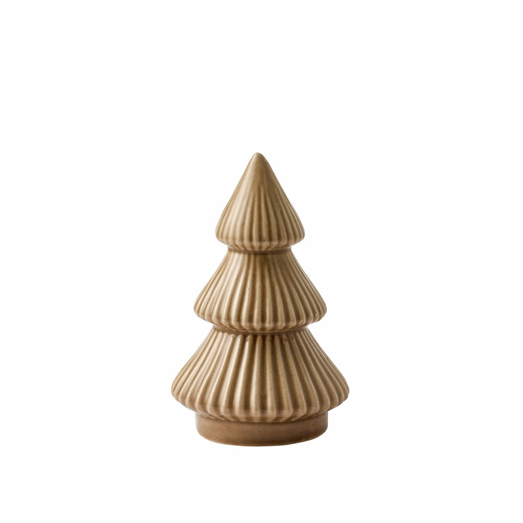 Lene Bjerre Weihnachtsbaum Mythel beige 8,2 x 8,2 x 13,3 cm