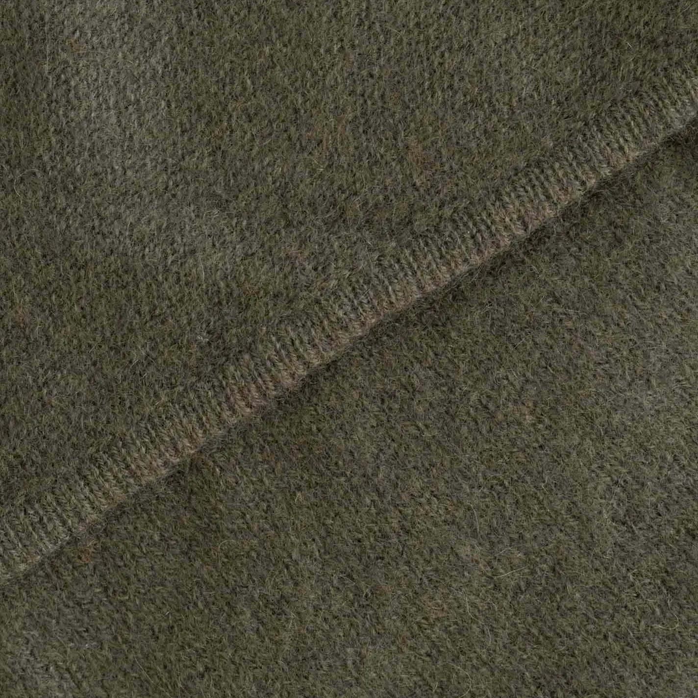 Zwillingsherz 100% Cashmere Dreieckstuch khaki