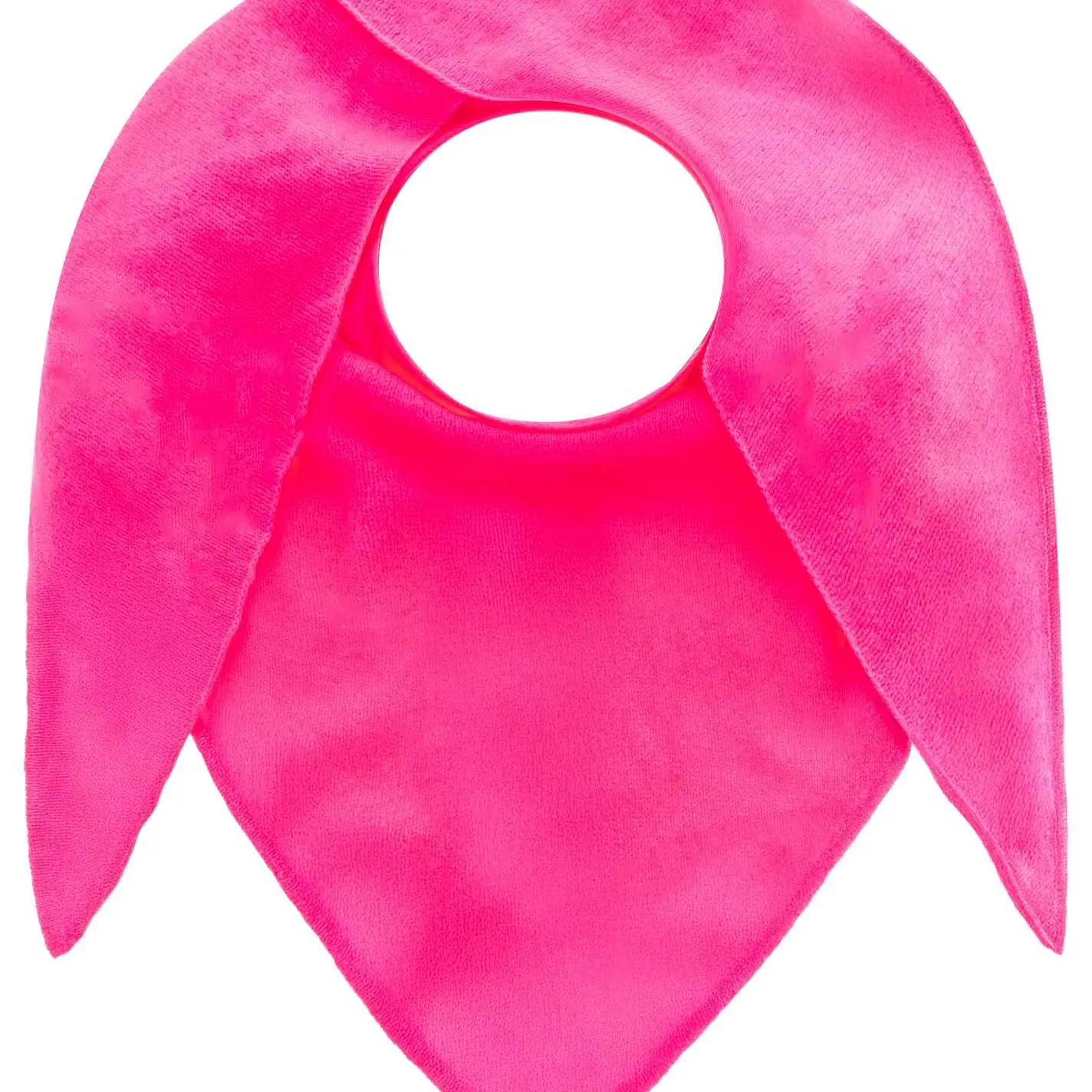 Zwillingsherz 100% Cashmere Dreieckstuch neonpink