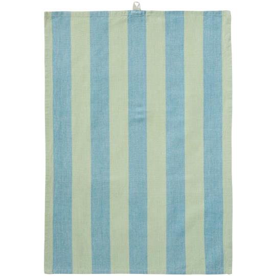 Ib Laursen Geschirrtuch Linus blau / grün gestreift