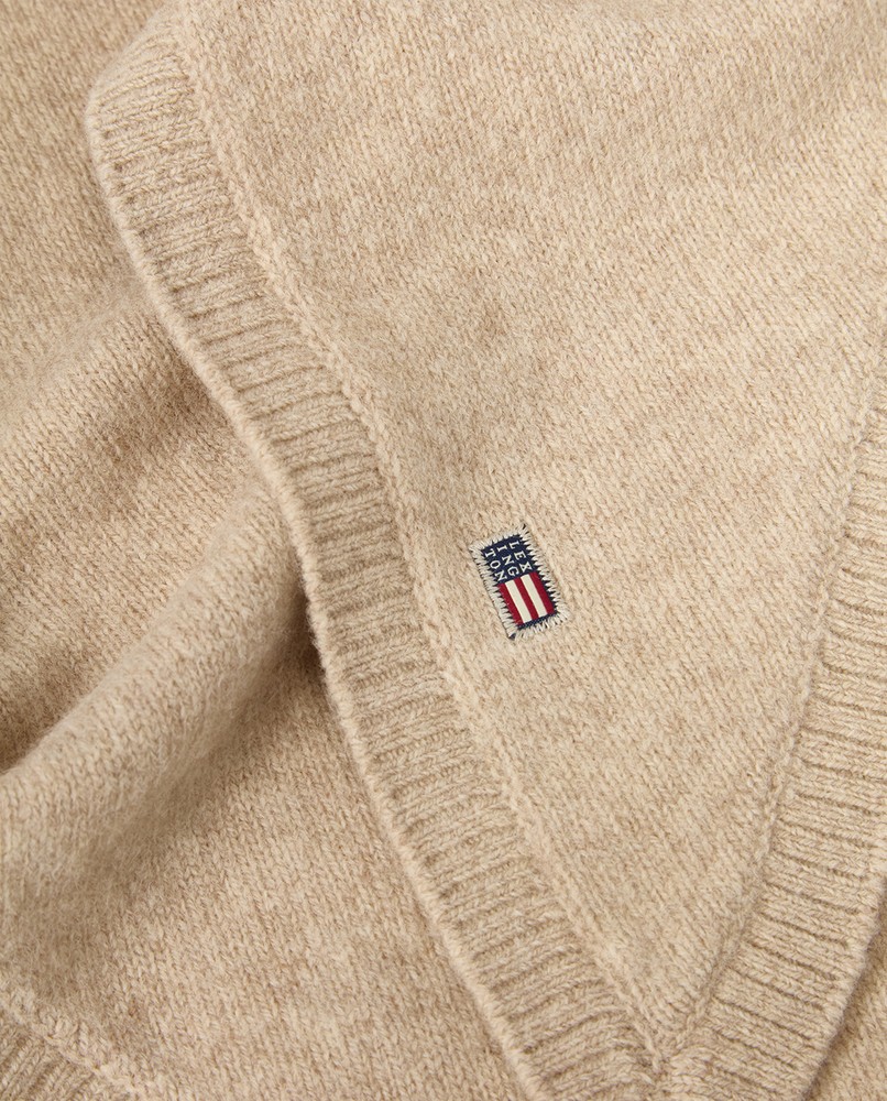 Lexington Schal aus Yak - Merinowollle Mischung beige melange