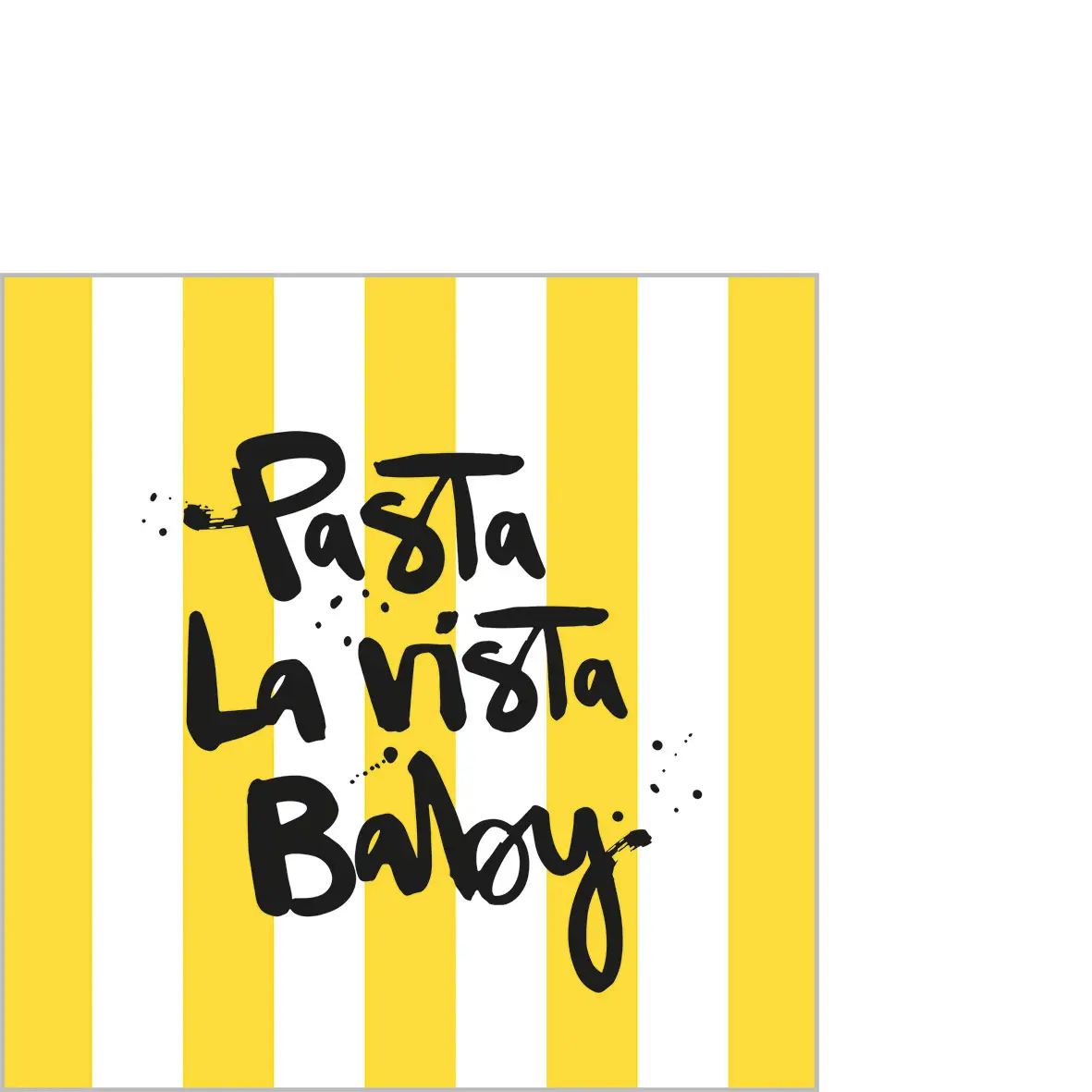 ppd Coktailservietten Pasta la vista 25 x 25 cm