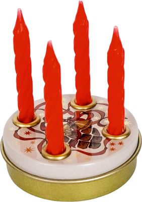 Die Spiegelburg Mini Adventskranz weiss