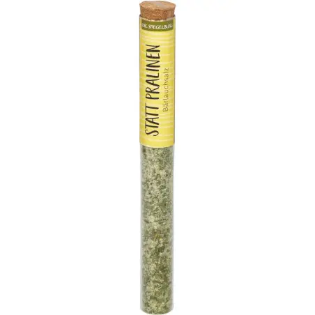 Gewürz im Reagenzglas Statt Pralinen Bärlauch - Salz 33 g