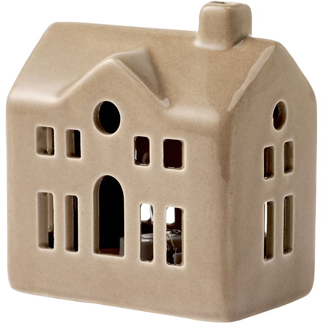 Lene Bjerre LED Lichthaus Mythel beige 9,8 x 9 x 5,5 cm