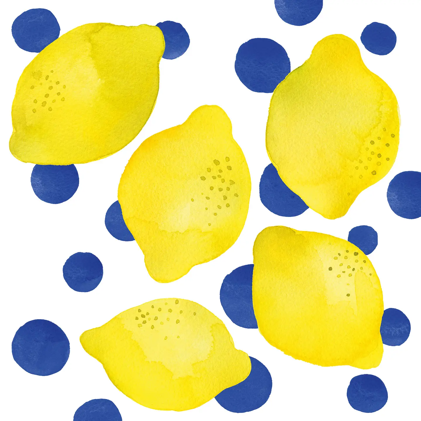 ppd Servietten Lemon & Dots 33 x 33 cm