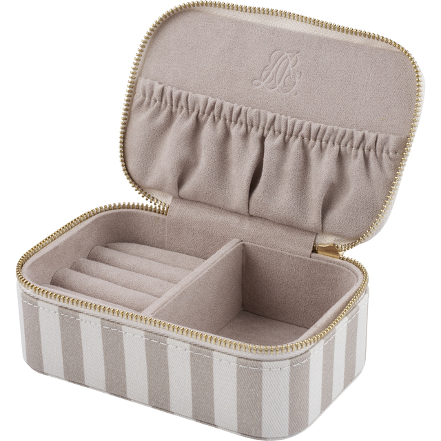 Lene Bjerre Schmuckkästchen Ayane beige und weiß gestreift 13 x 9 x 5,5 cm – Ansicht 2