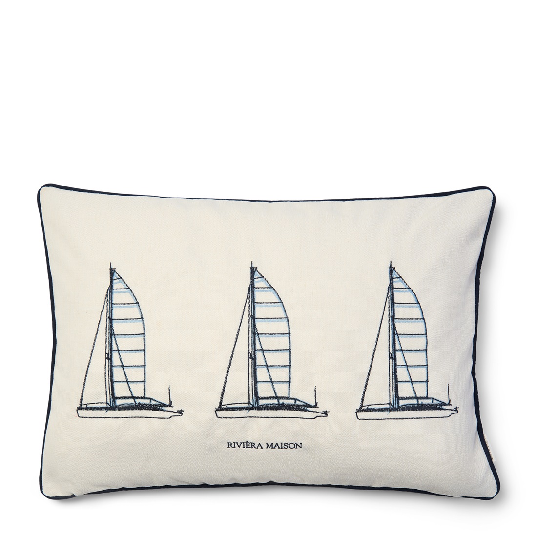 Riviera Maison Kissen Segelboot 65 x 45 cm