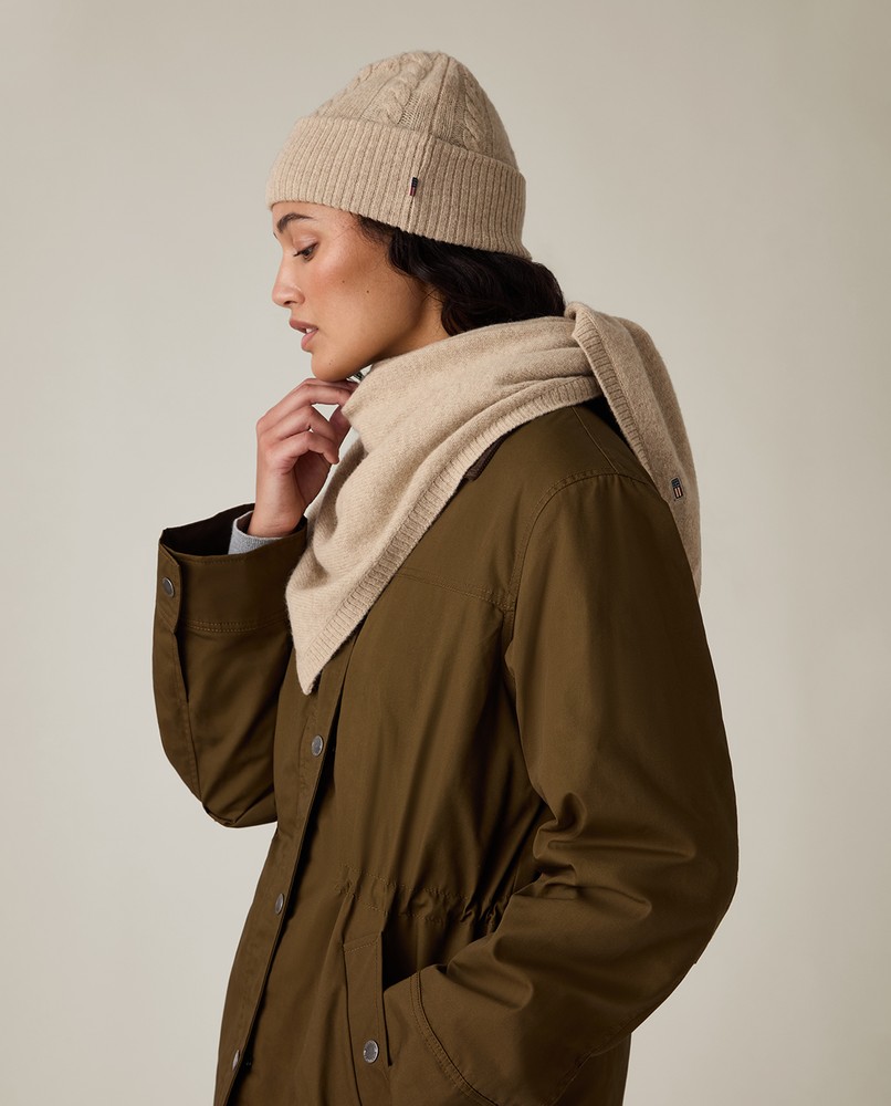 Lexington Schal aus Yak - Merinowollle Mischung beige melange