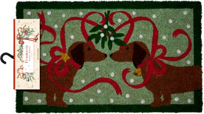 Die Spiegelburg Fußmatte Dackel - Festliche Weihnachten