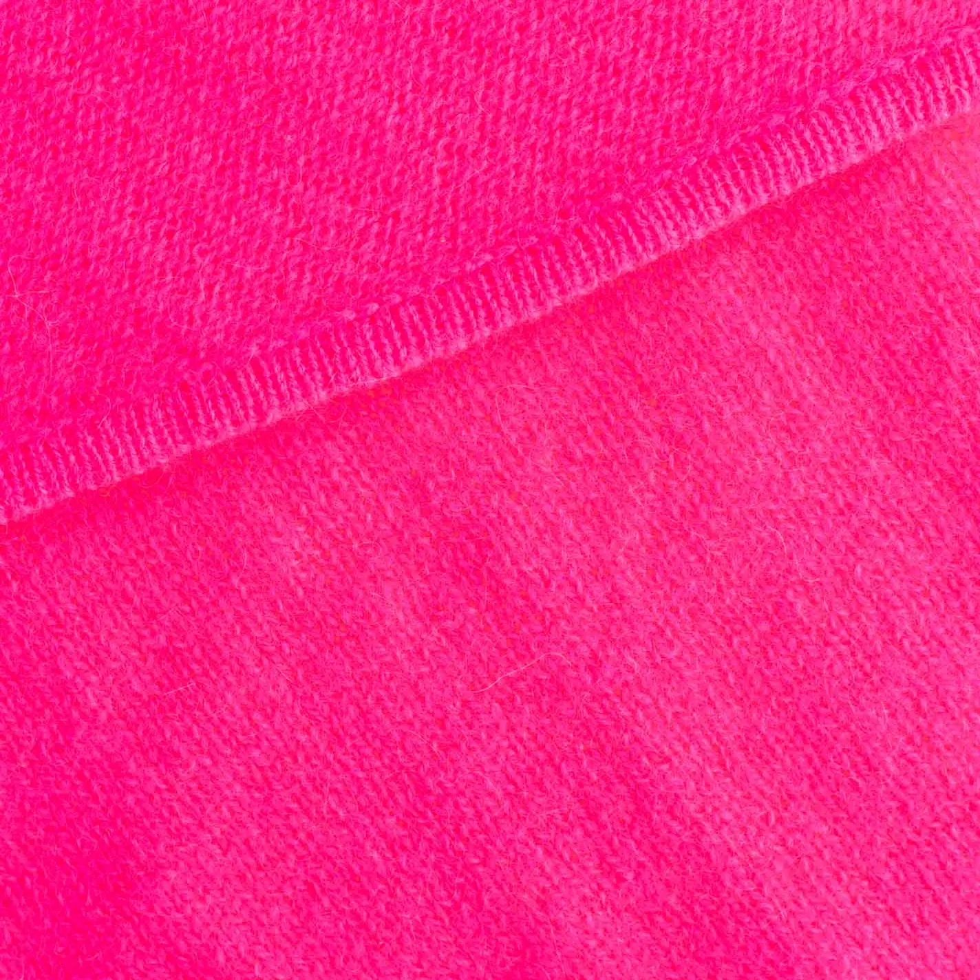 Zwillingsherz 100% Cashmere Dreieckstuch neonpink