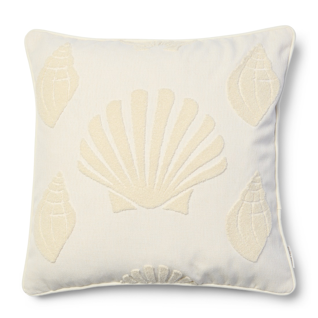 Riviera Maison Kissen Muscheln beige 50 x 50 cm