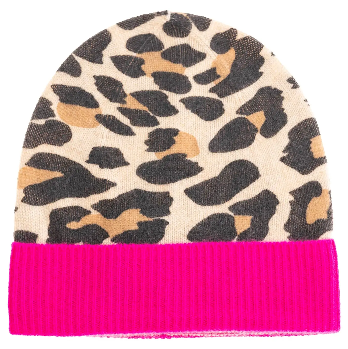 Zwillingsherz 100% Cashmere Mütze Leo pink