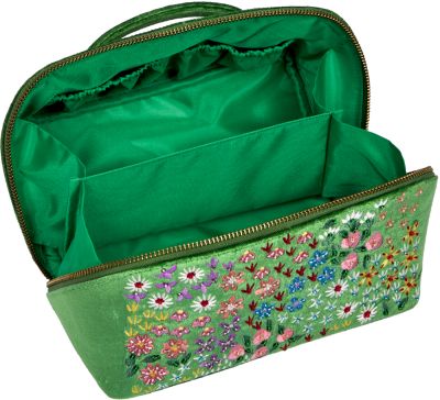 Die Spiegelburg Beautycase smaragdgrün bestickt - Lieblingsstücke