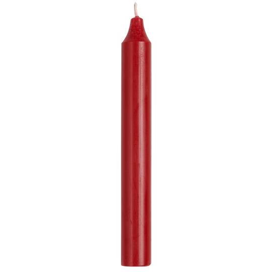 Ib Laursen Stabkerze rot rustikal Durchmesser 2,2 cm Höhe 18 cm