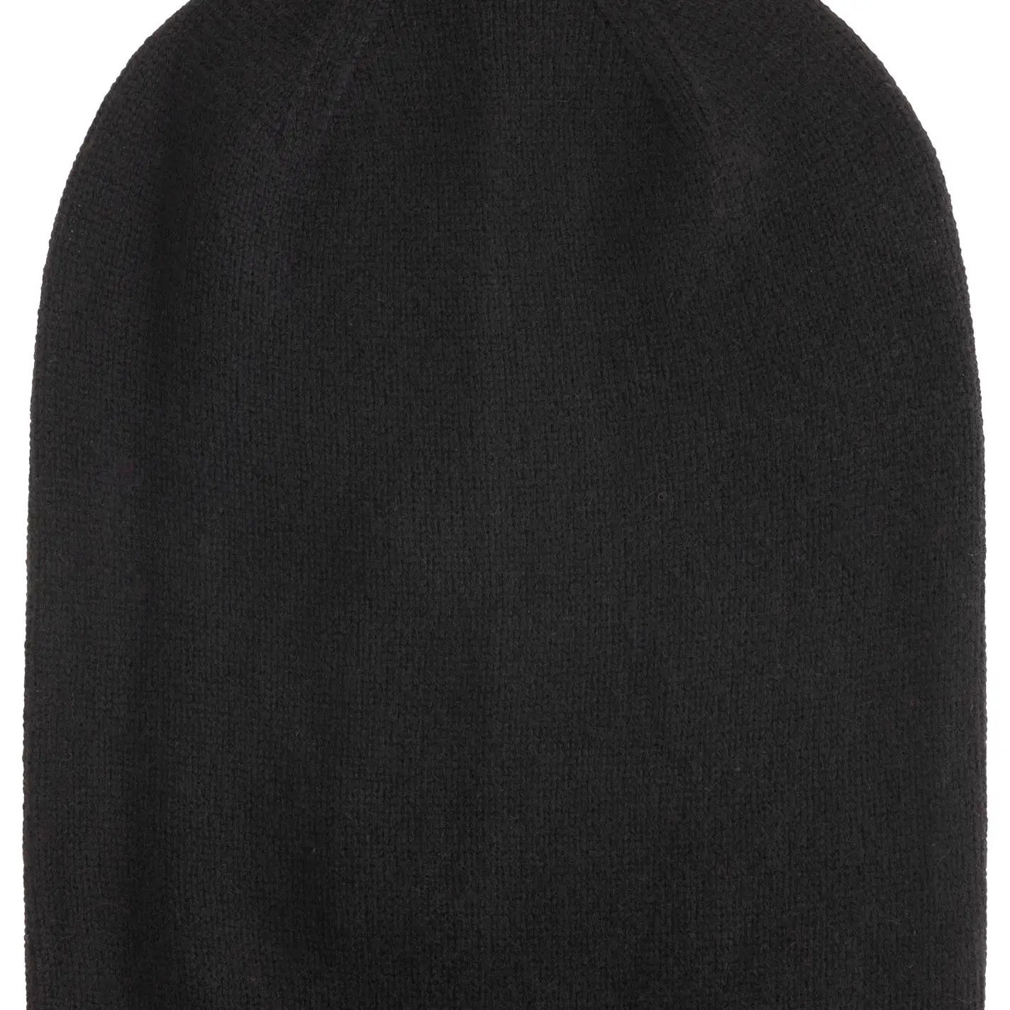 Zwillingsherz 100% Cashmere Beanie schwarz