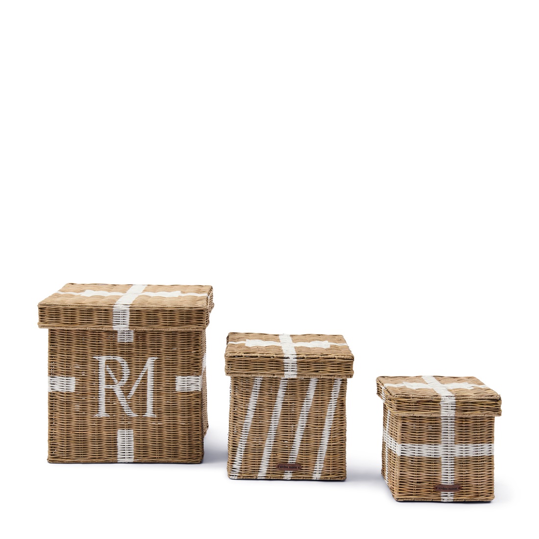 Riviera Maison Rustic Rattan Körbe Pretty Present Set von 3