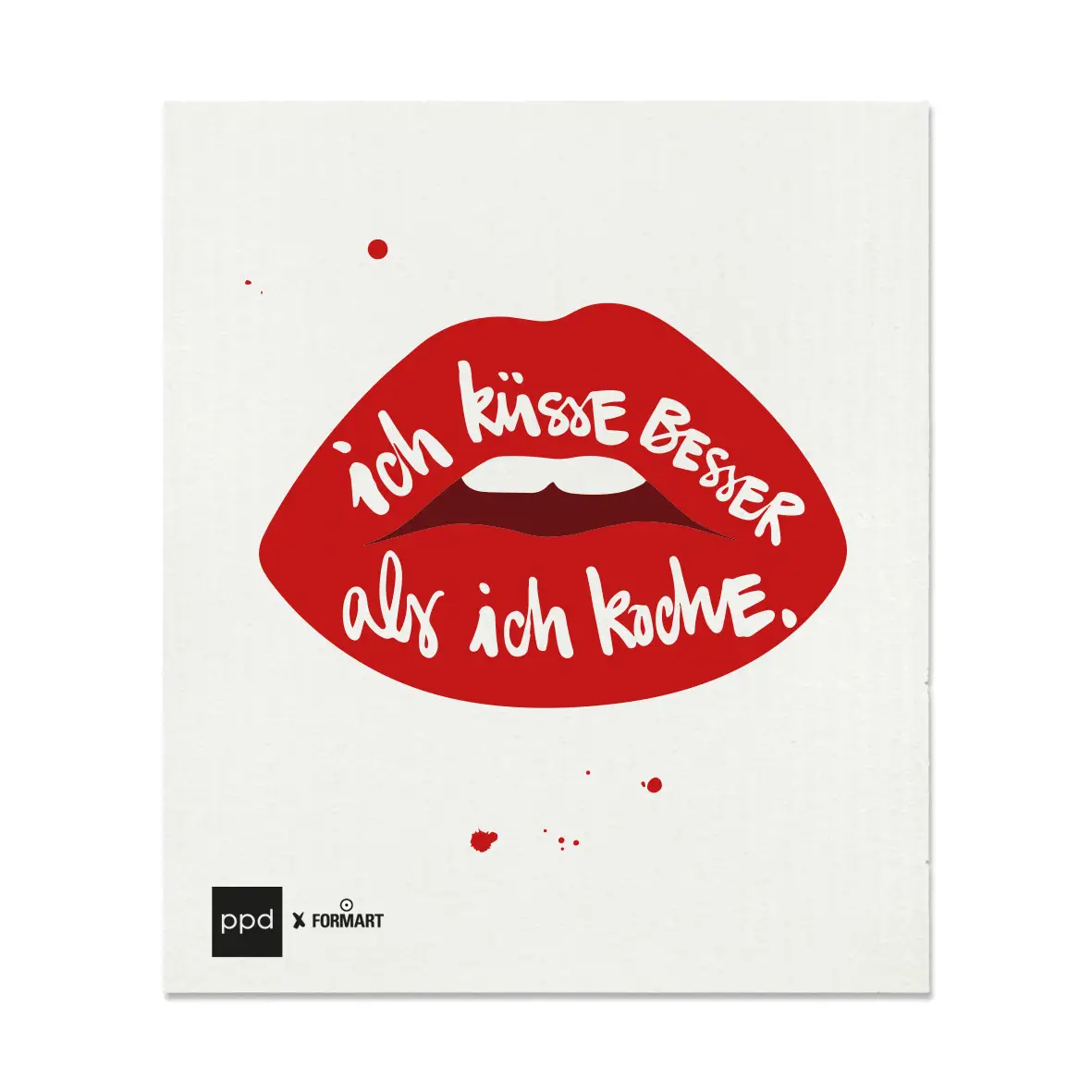 ppd Schwammtuch Küsse