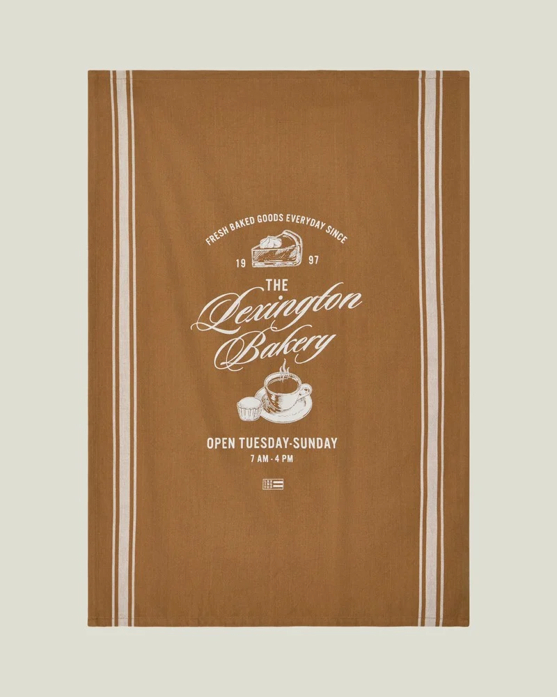 Lexington Geschirrtuch Bakery aus Bio - Baumwolle karamell 50 x 70 cm