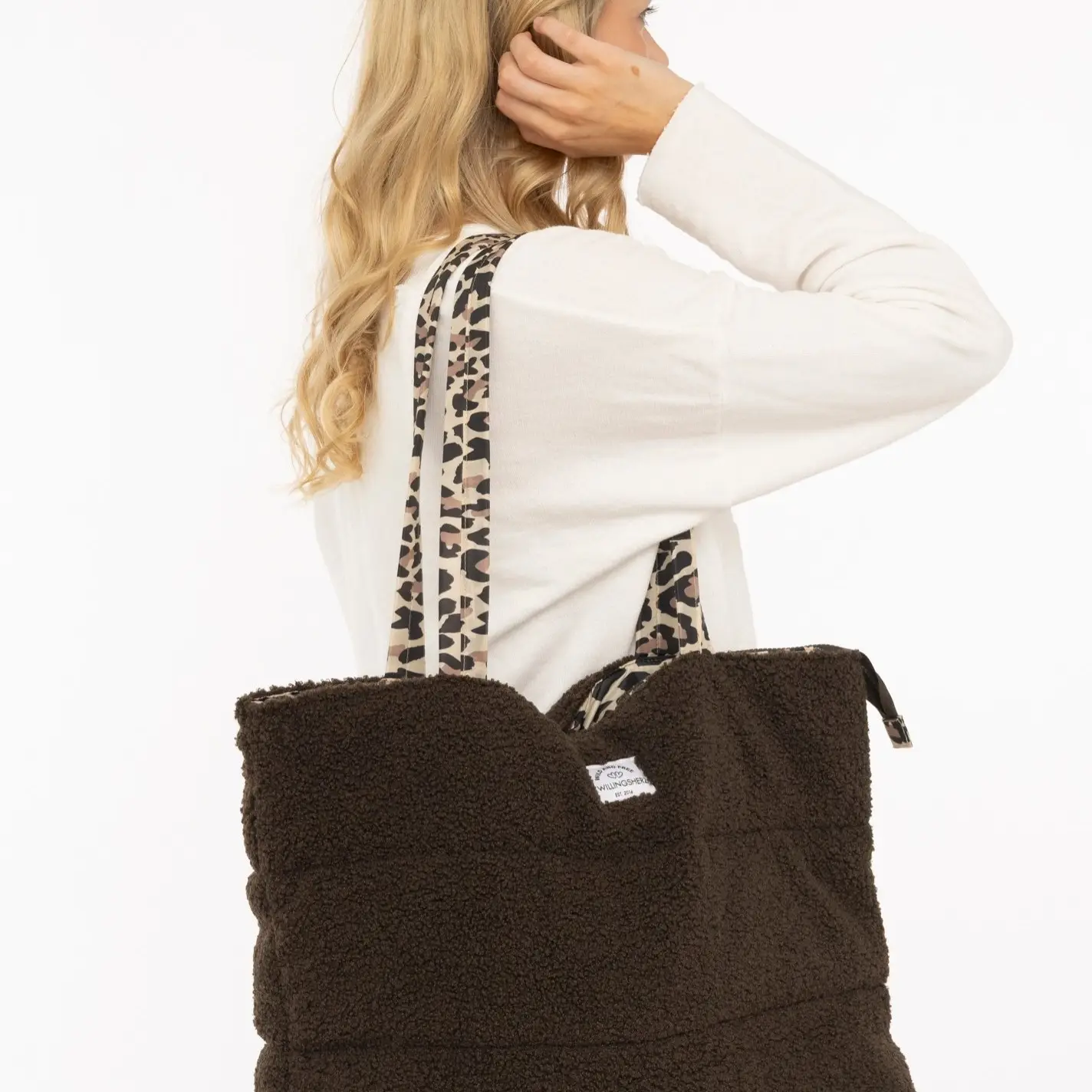 Zwillingsherz Shopper Teddy Leo braun