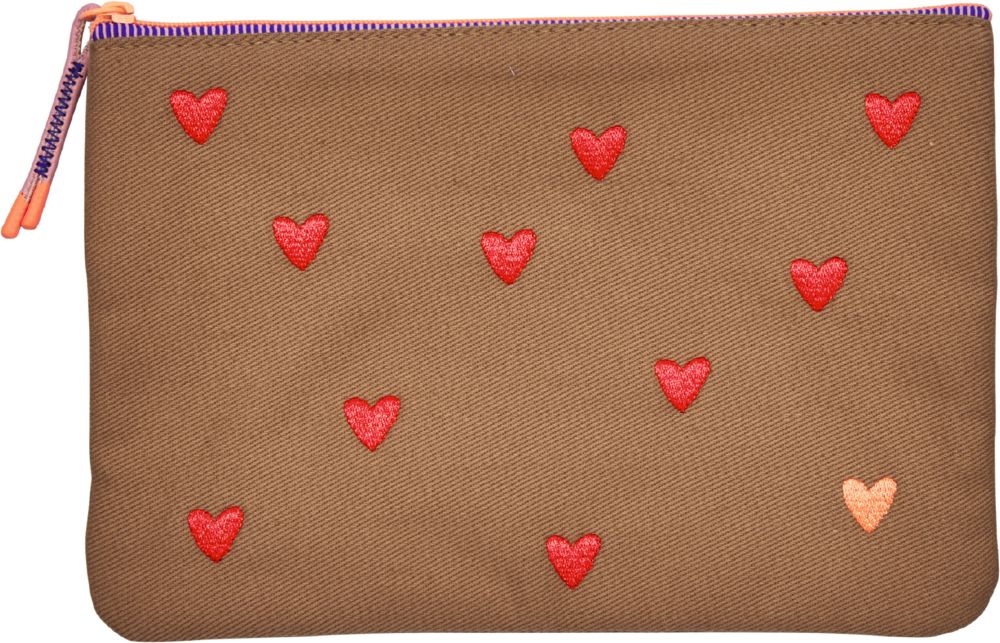 Die Spiegelburg Little Secrets Allzwecktasche groß hellbraun / Herzen