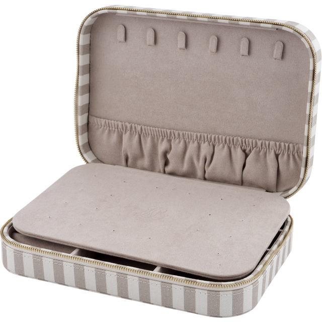 Lene Bjerre Schmuckkästchen Ayane beige und weiß gestreift 24 x 17 x 6 cm – Ansicht 4