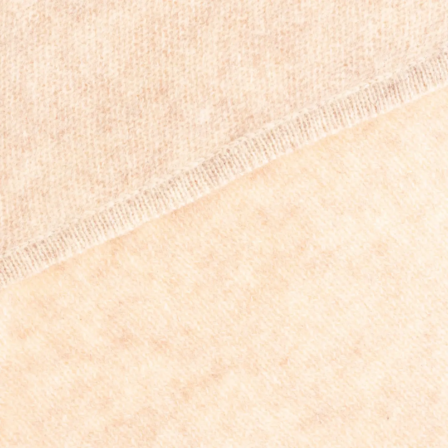 Zwillingsherz 100% Cashmere Dreieckstuch hellbeige