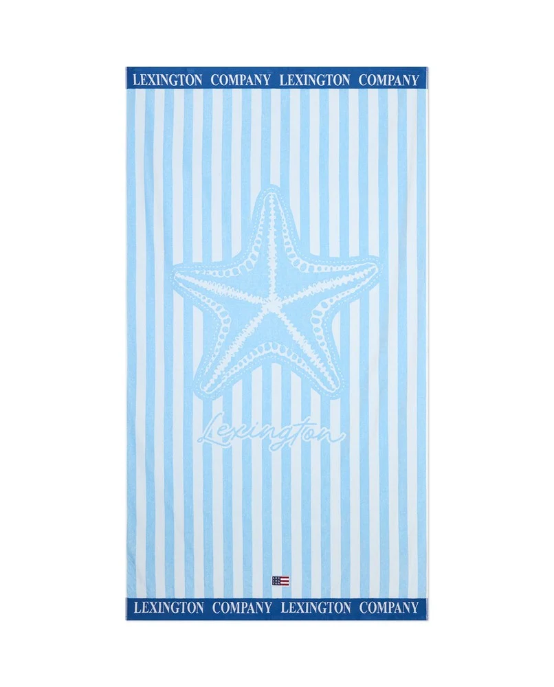 Lexington Strandtuch Seestern blau