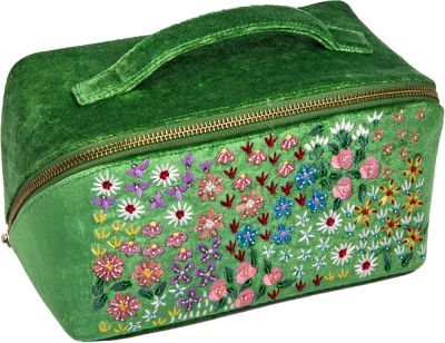 Die Spiegelburg Beautycase smaragdgrün bestickt - Lieblingsstücke