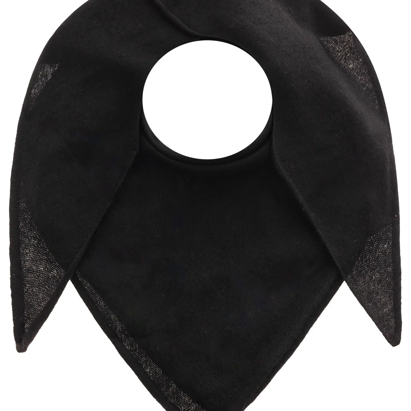 Zwillingsherz 100% Cashmere Dreieckstuch schwarz