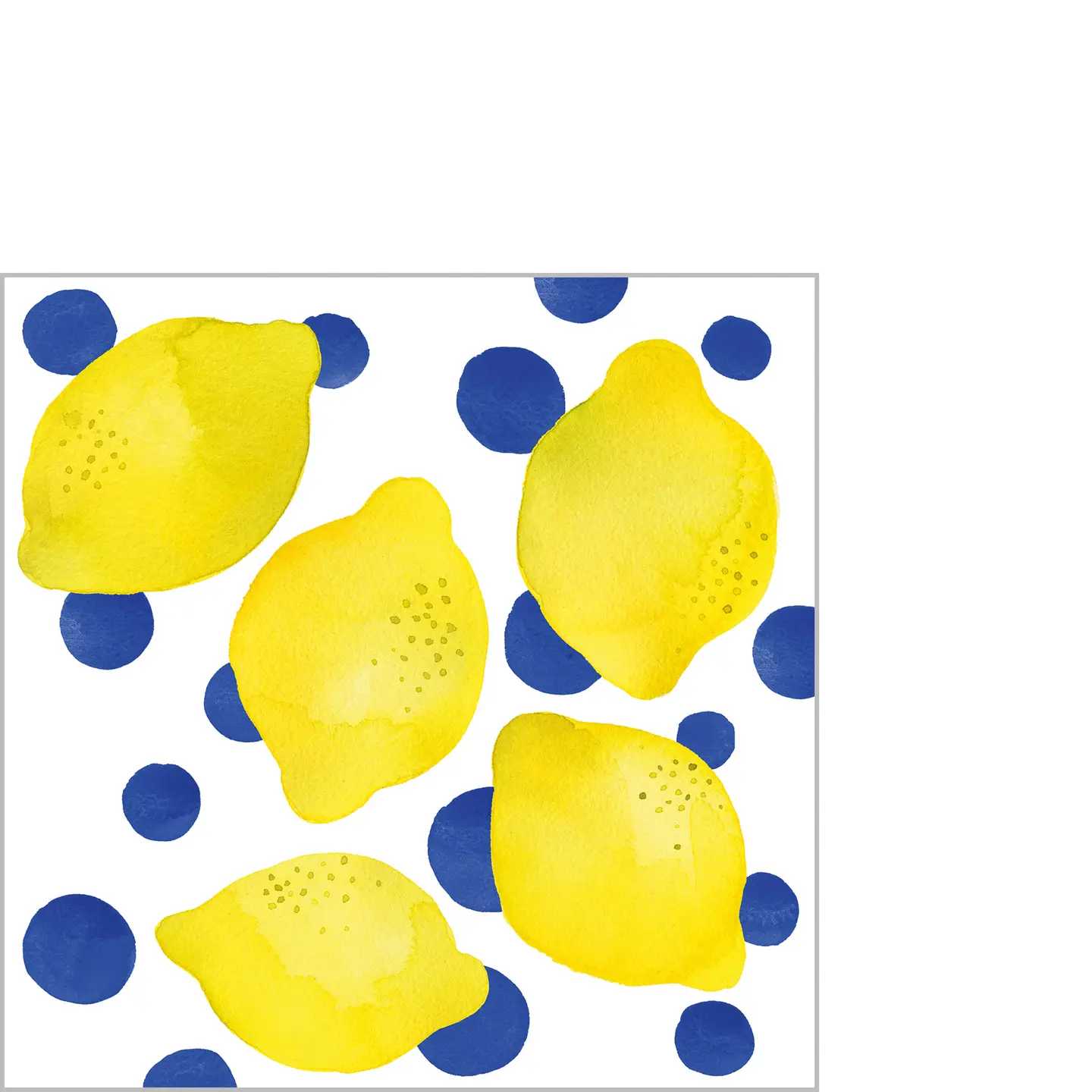 ppd Coktailservietten Lemon & dots 25 x 25 cm