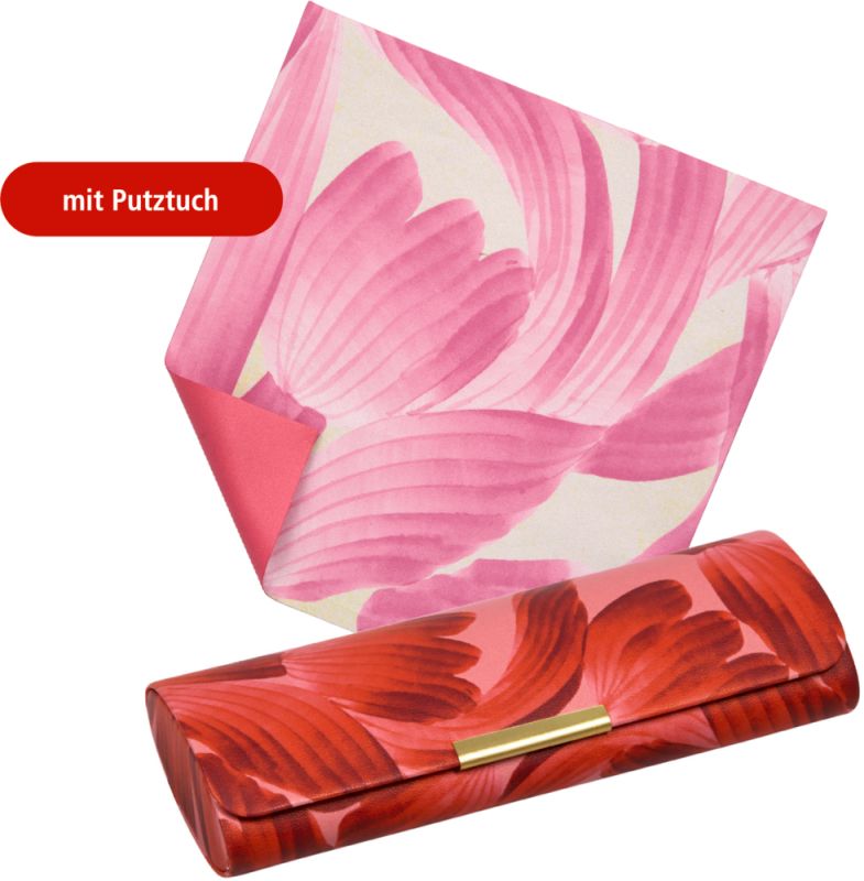 Die Spiegelburg Brillenetui rote Blumen mit Putztuch -  of the season