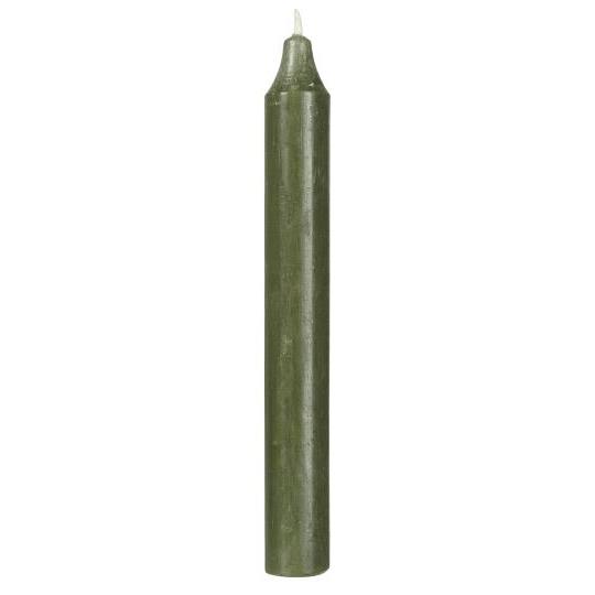 Ib Laursen Stabkerze waldgrün rustikal Durchmesser 2,2 cm Höhe 18 cm