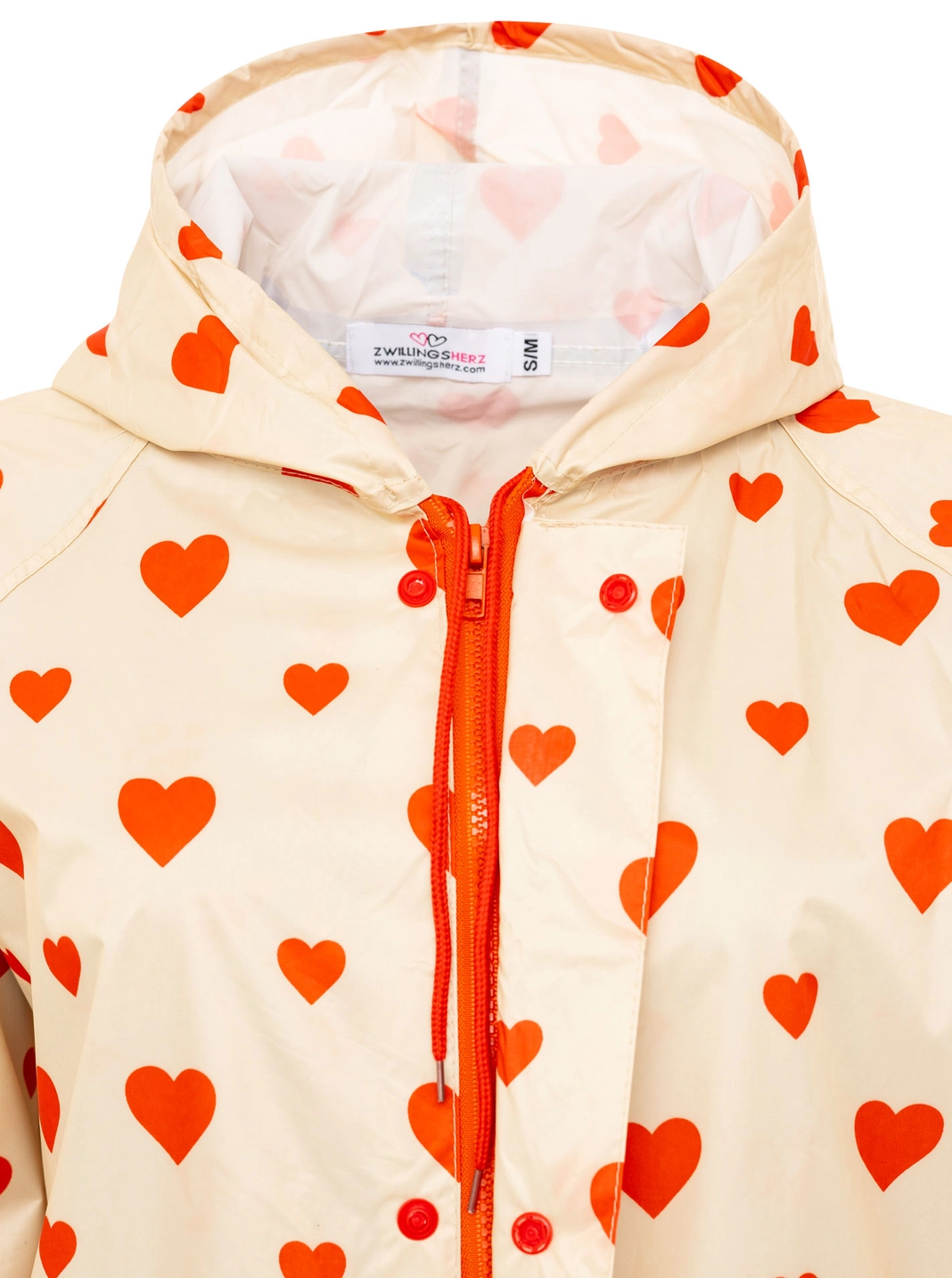 Zwillingsherz Regenmantel Love S / M