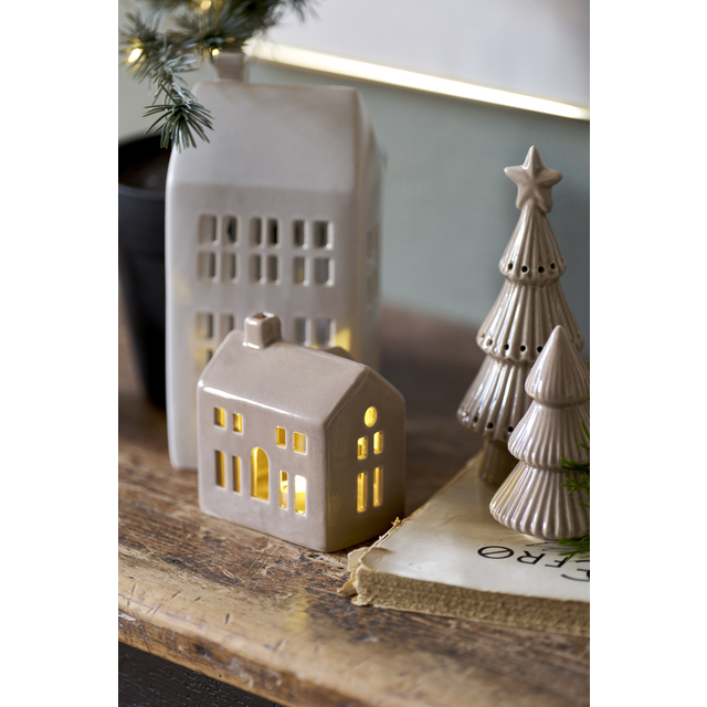 Lene Bjerre Weihnachtsbaum Mythel weiss 8,2 x 8,2 x 13,3 cm