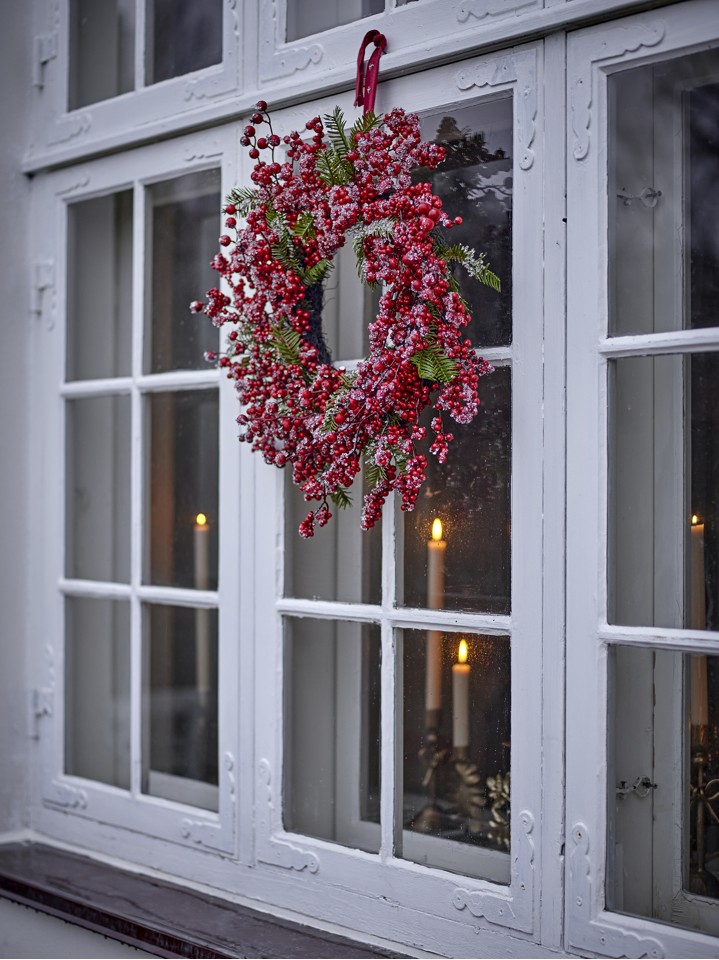 Bloomingville Kranz Winter Berry rot Durchmesser 50 cm