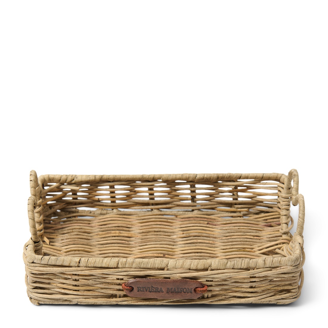 Riviera Maison Rustic Rattan Mini Tablett Happy Heart