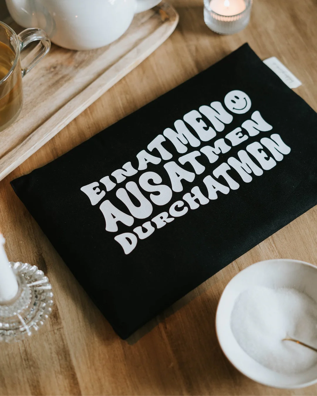 Heldenglück Körnerkissen Einatmen Ausatmen