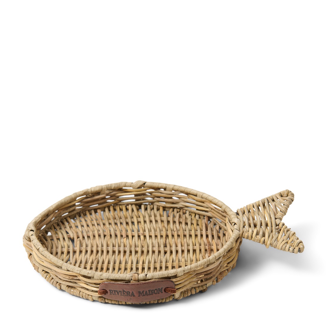 Riviera Maison Rustic Rattan Mini Tablett Fisch