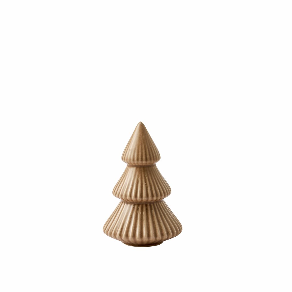 Lene Bjerre Weihnachtsbaum Mythel beige 6,5 x 6,5 x 9,8 cm