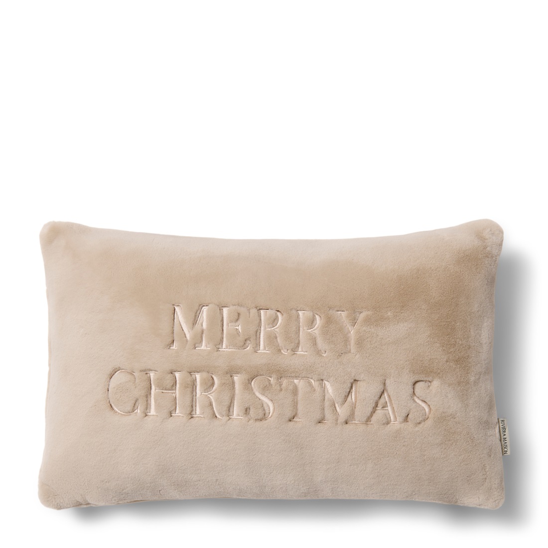 Riviera Maison Kunstfellkissen Merry Christmas 50 x 30 cm
