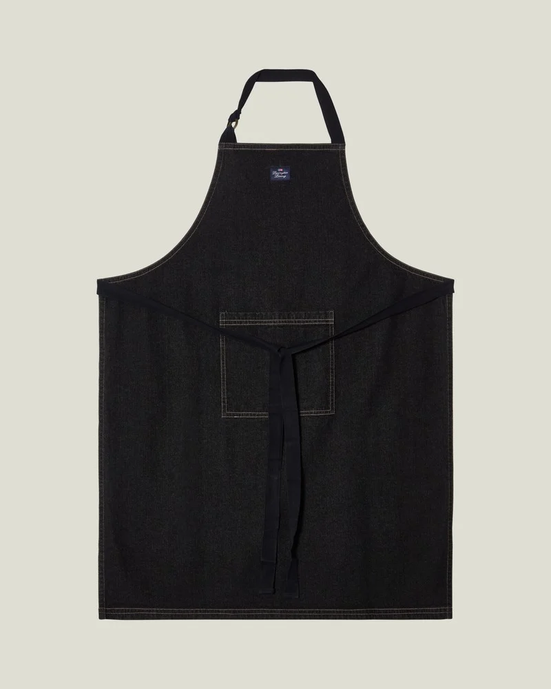 Lexington Schürze aus Bio - Baumwolldenim schwarz unisex