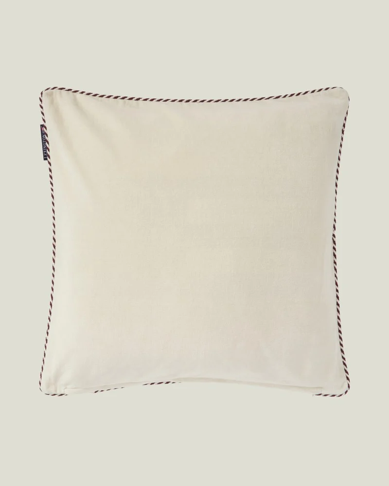 Lexington Kissenbezug Boston Club aus Baumwollsamt feige - hellbeige 50 x 50 cm