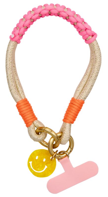 Die Spiegelburg Handykette kurz rosa / beige