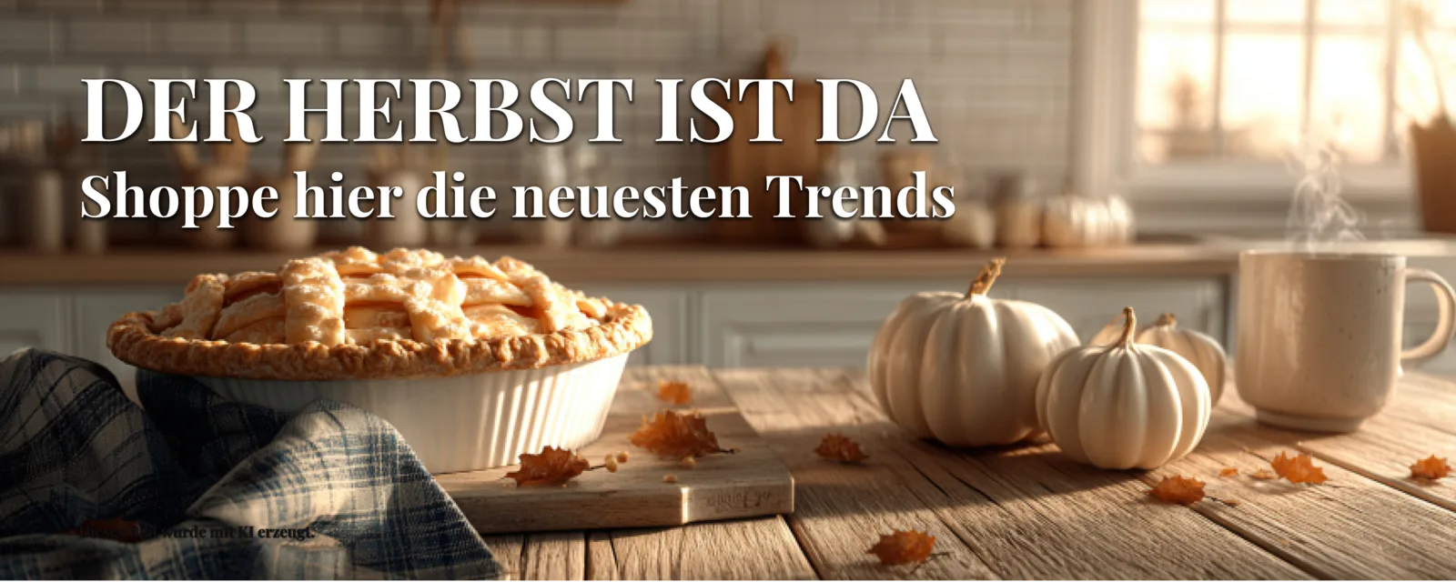 Banner: Der Herbst ist da! Entdecken Sie die neue Kollektion