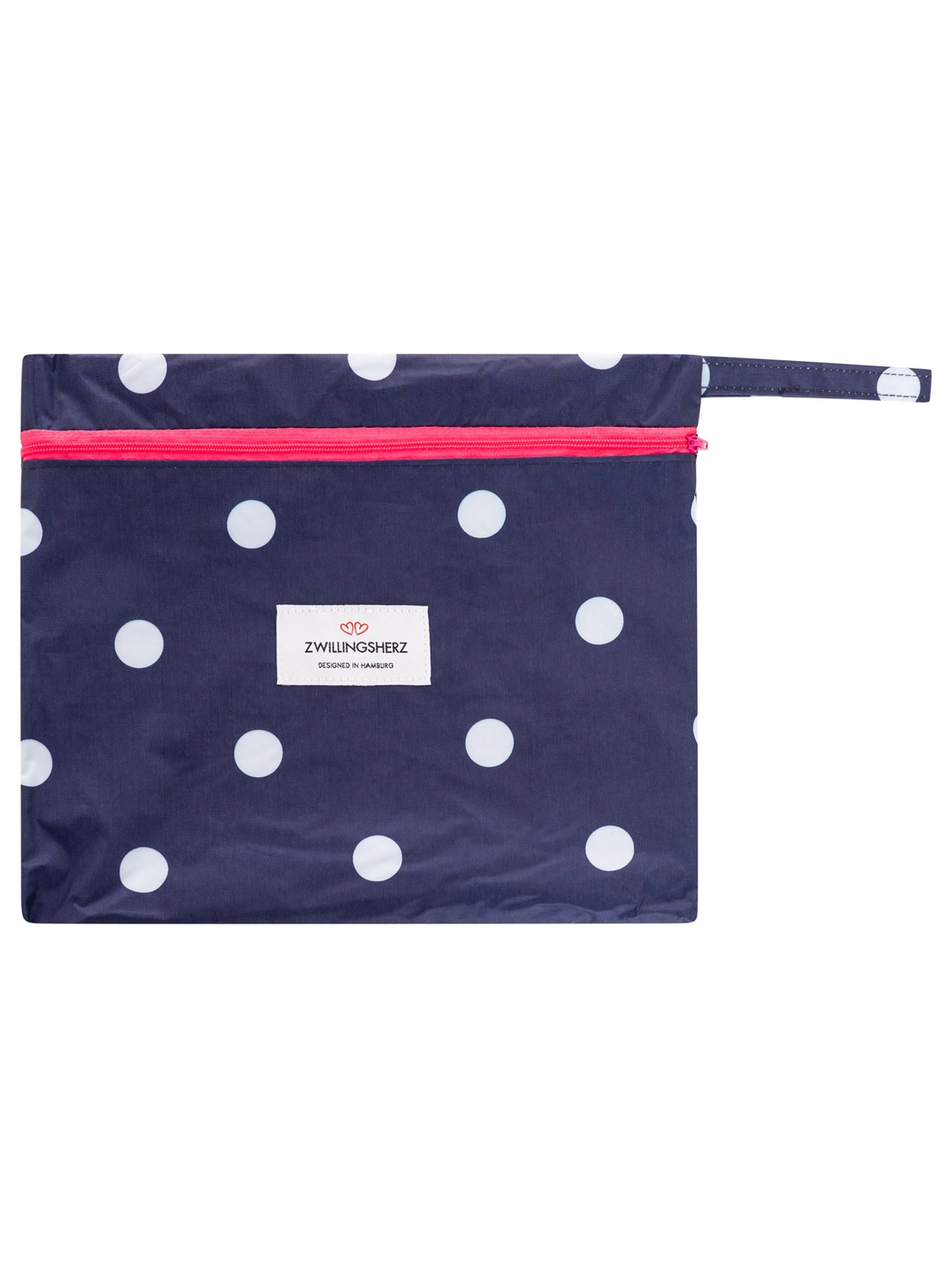 Zwillingsherz Regenmantel gepunktet Navy S / M