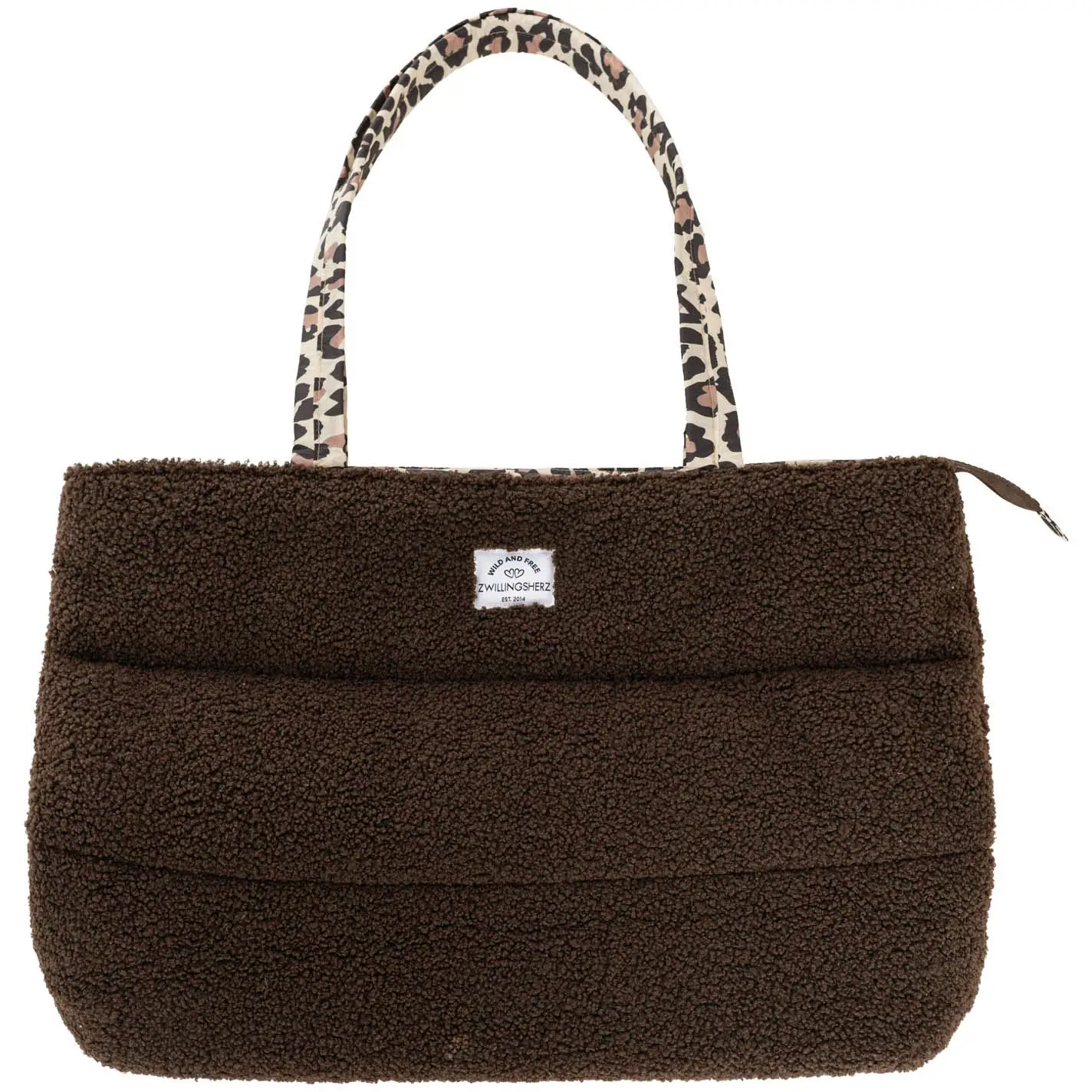 Zwillingsherz Shopper Teddy Leo braun